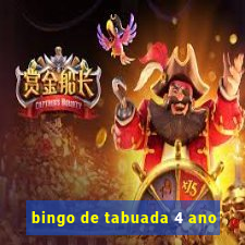 bingo de tabuada 4 ano